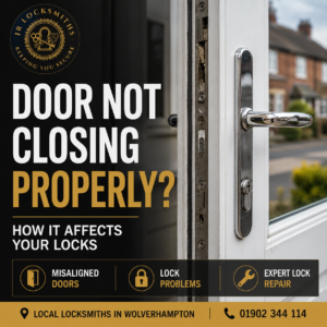 Door that no longer closes properly causing lock problems at a Wolverhampton home featured image