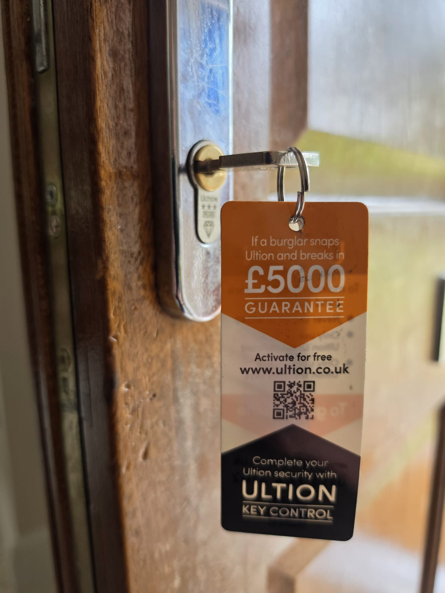 Ultion anti snap lock installed during an emergency locksmith call out in Shifnal