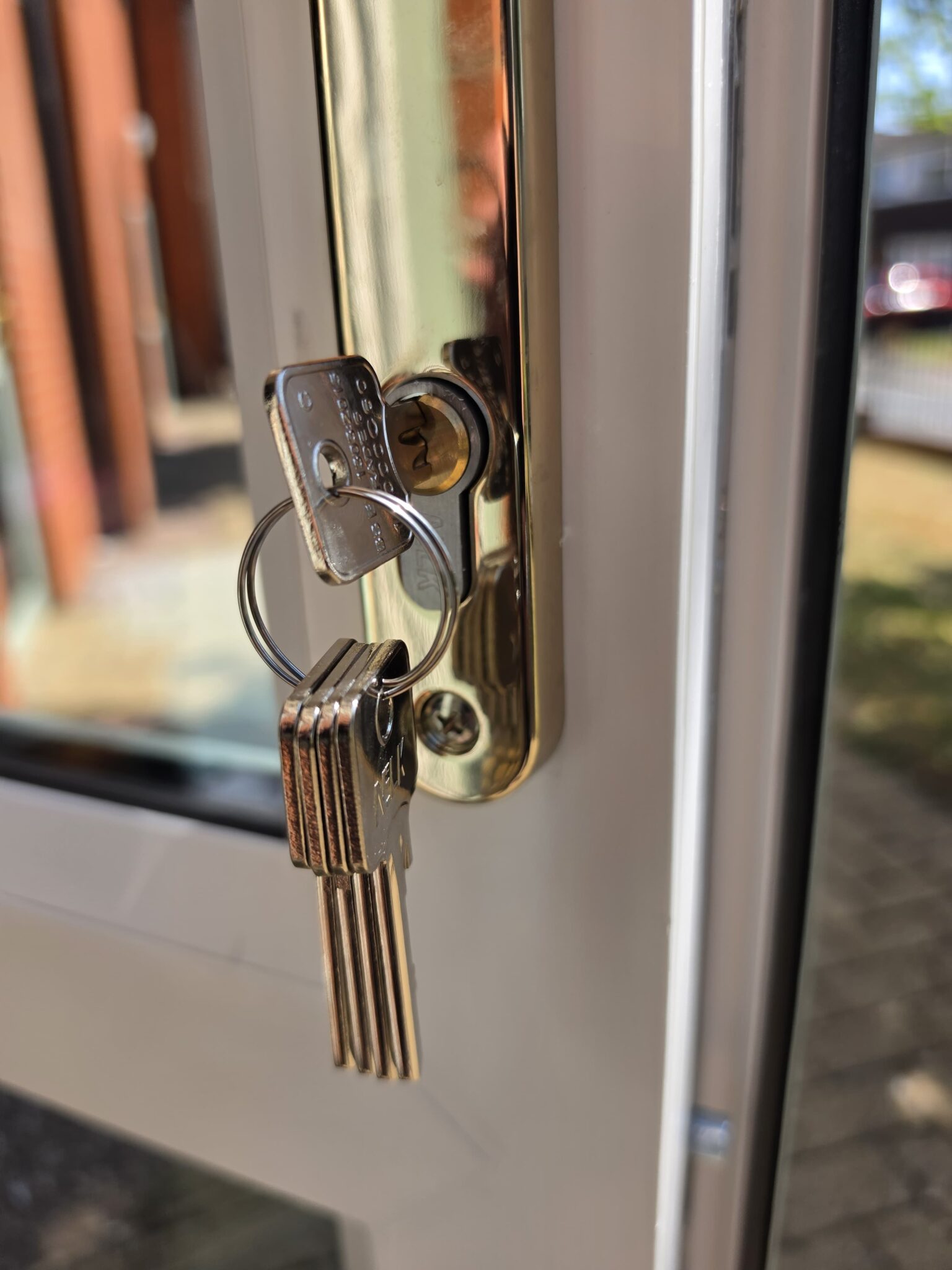 Repaired uPVC French door lock and cylinder following a mechanism replacement in Perton, Wolverhampton