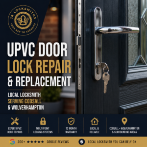 uPVC door lock repair and replacement service in Codsall