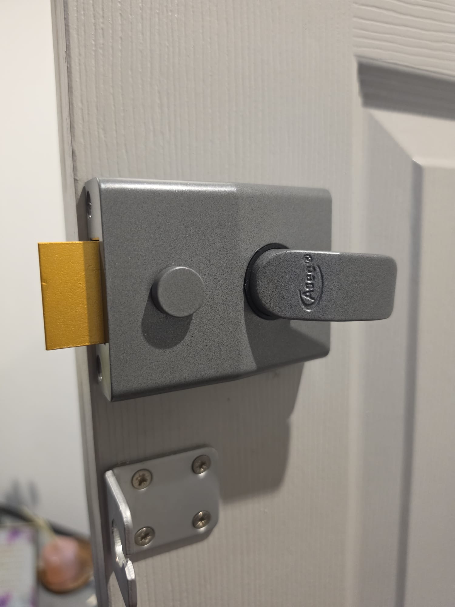 Nightlatch lock replacement on a front door in Wolverhampton WV2