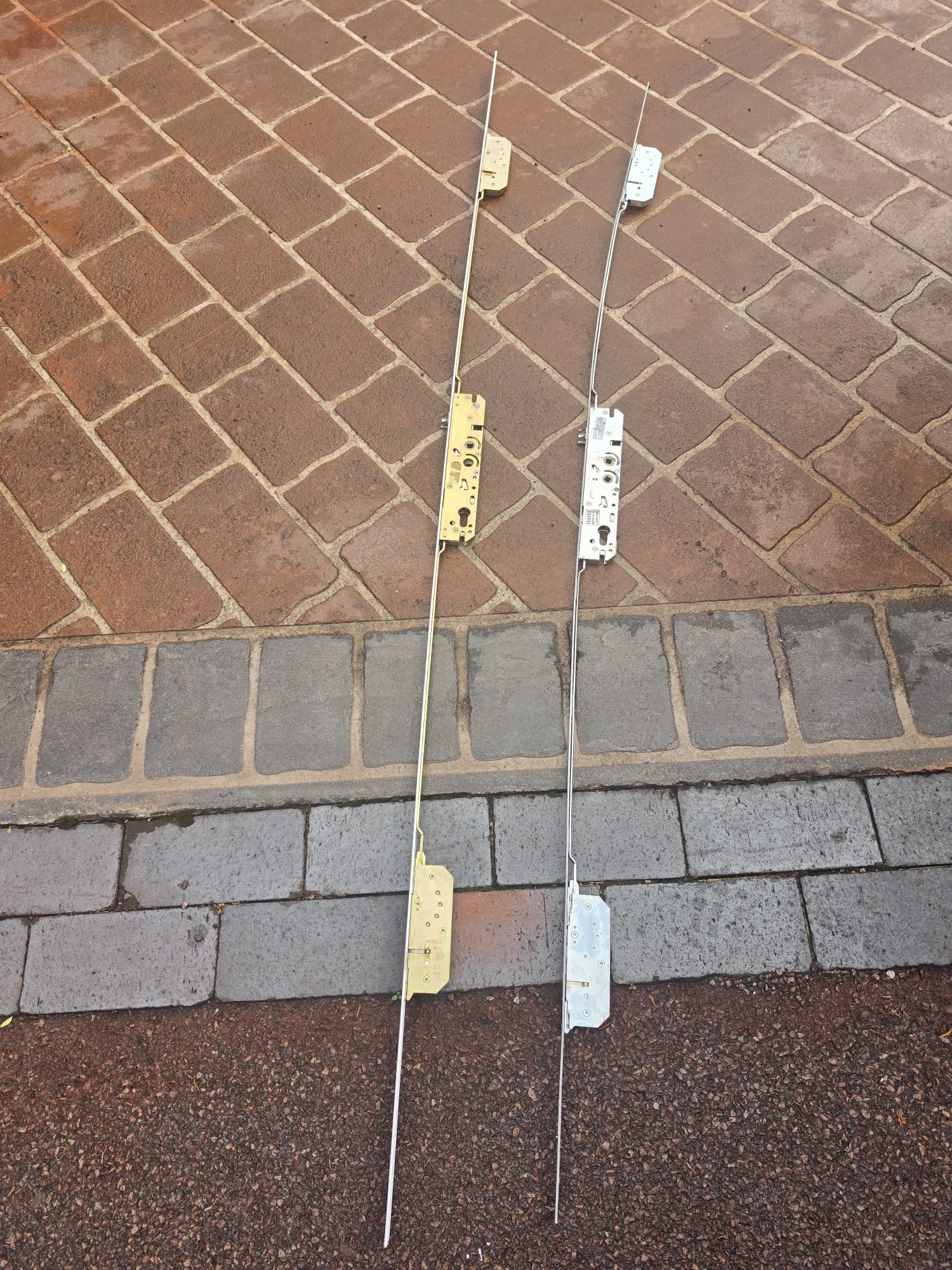 Old and new multipoint door locking mechanisms in Tettenhall